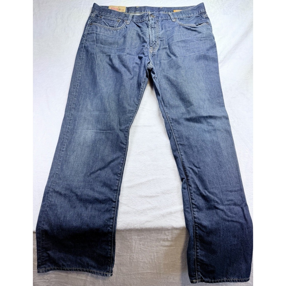 Vintage Gap 1969 Jeans Mens 40x32 Blue Low Rise Boot Fit Denim Y2K Distressed